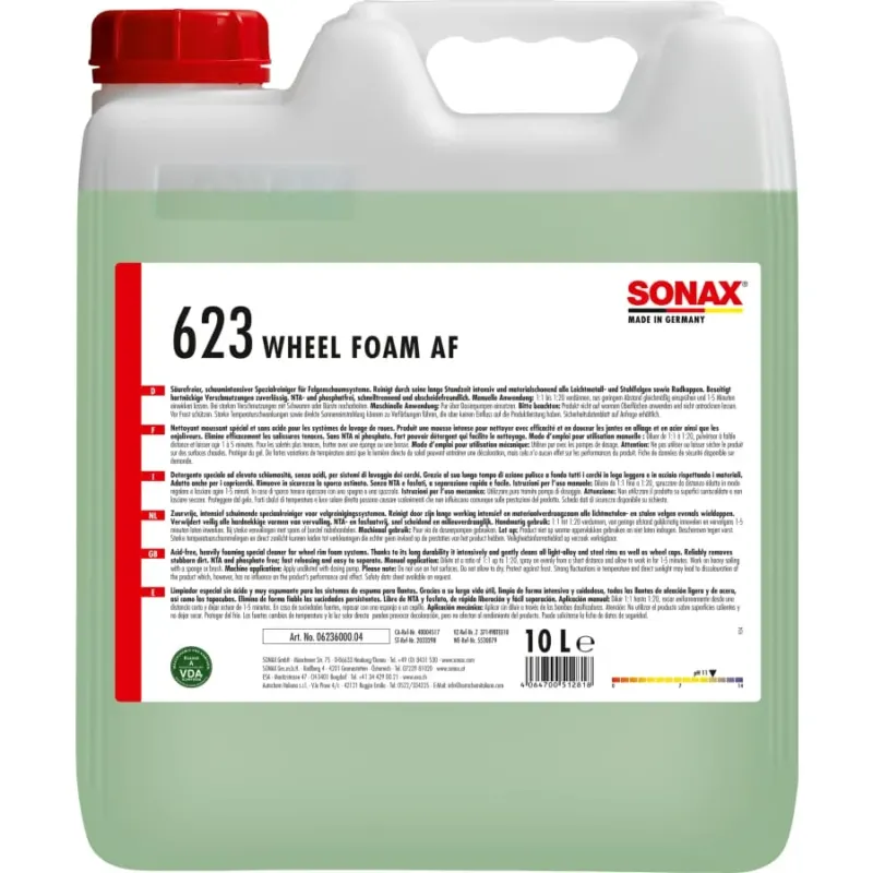 SONAX Wheel Foam AF Spezialreiniger – 10 Liter Kanister