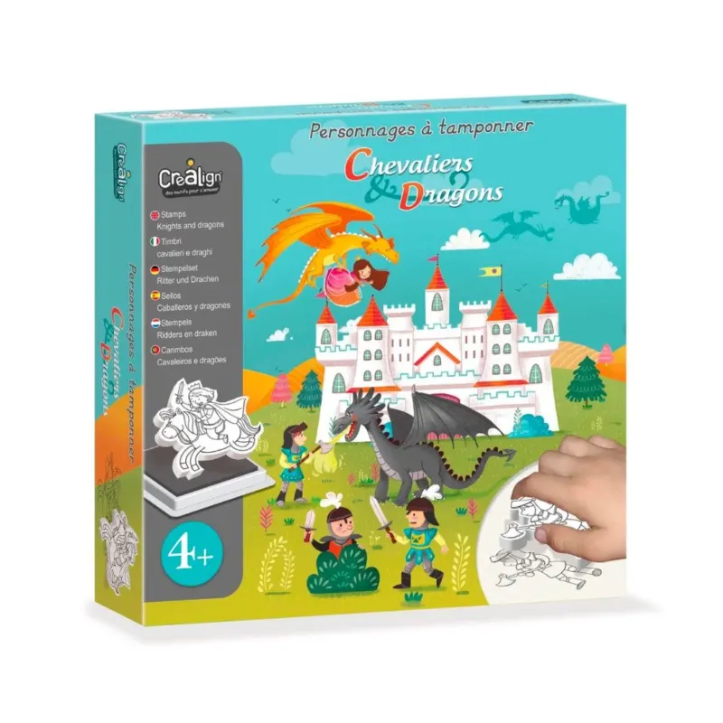 Stempelset 'Ritter und Drachen'