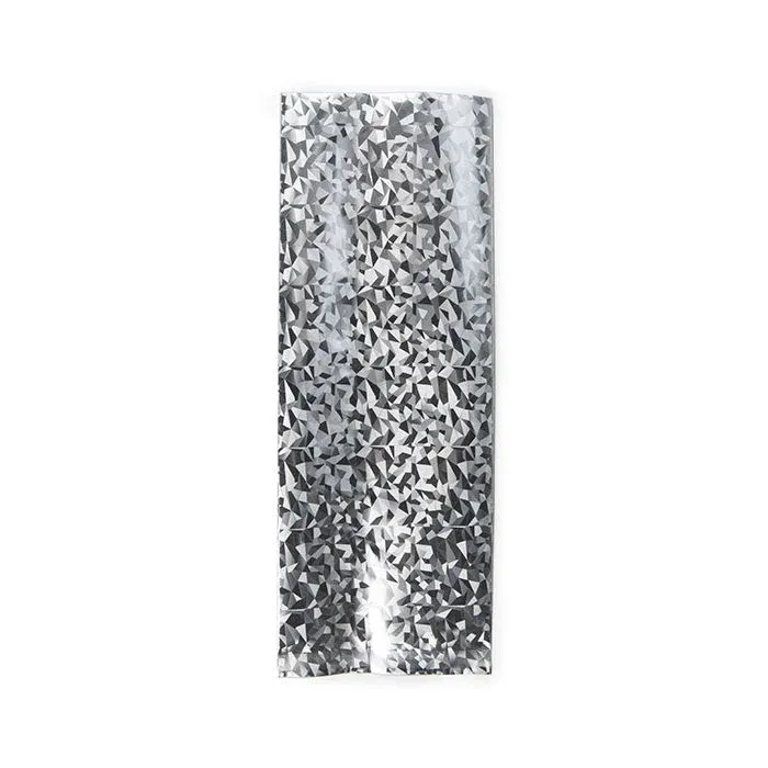 Flat Heat Seal Bags Holographic Ice 7,6x20,3 cm