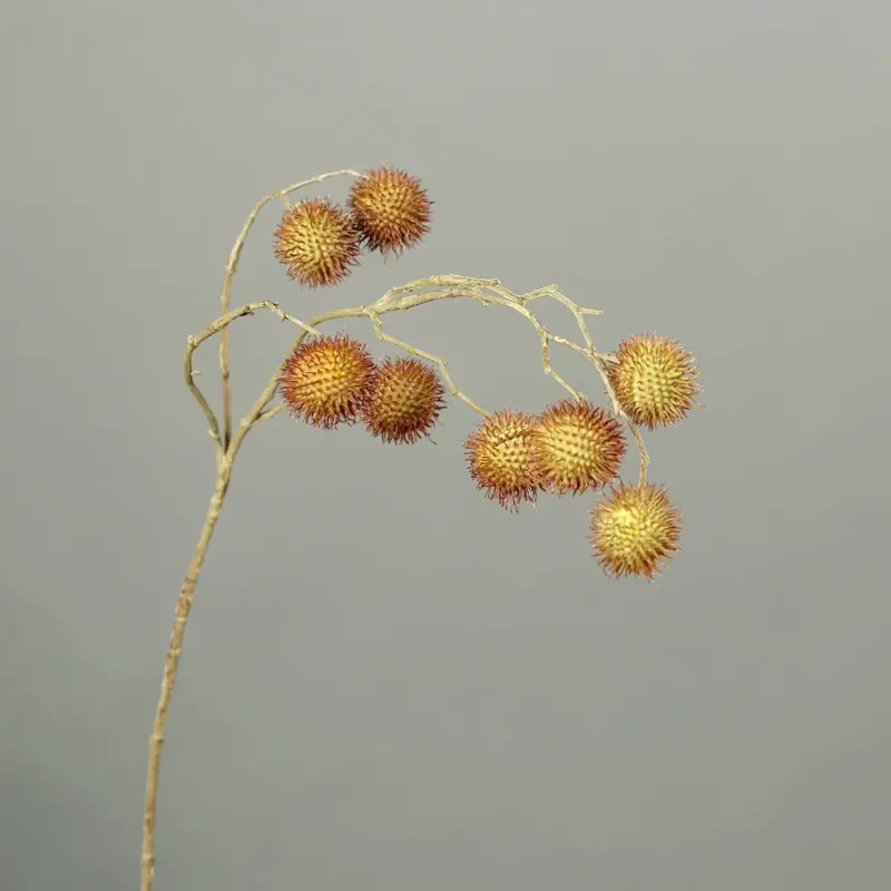 Kunstblume Platanen-Fruchtstand 81cm red-yellow