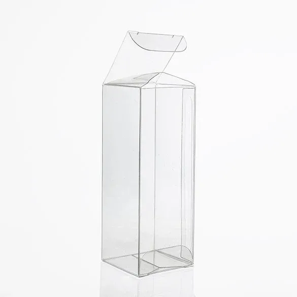 Plastic Gift Boxes 5.1x5.1x10.2cm Crystal Clear