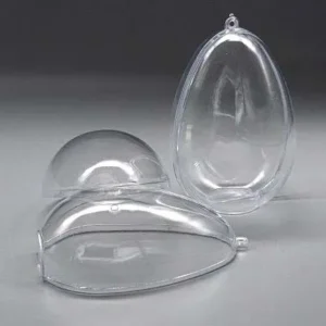 Plastic Transparent Egg 11 cm