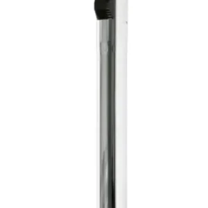 Chrom-finish teleskopsaugrohr 81 ø 36mm mit schwarzer kunststoffklemme von wetrok, ansicht rückseite