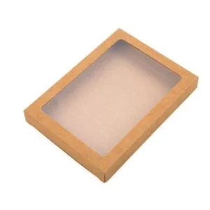 Kraft Gift Boxes with Window 11.5x2.2x15cm