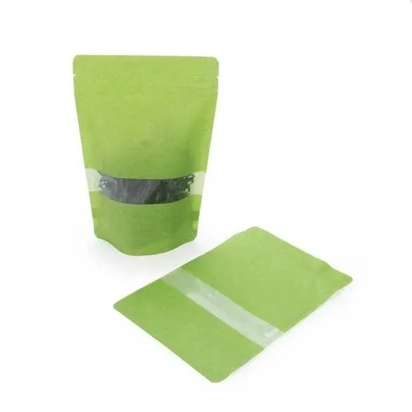 Stand Up Pouches Rice Paper Green 13x7.9x20.6cm | 113 grams